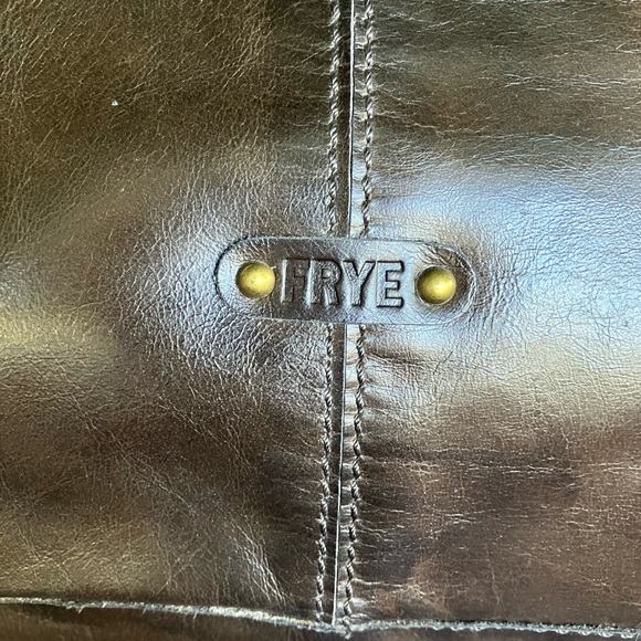 RARE Frye skull tote bag - vintage brown - Picture 9 of 11